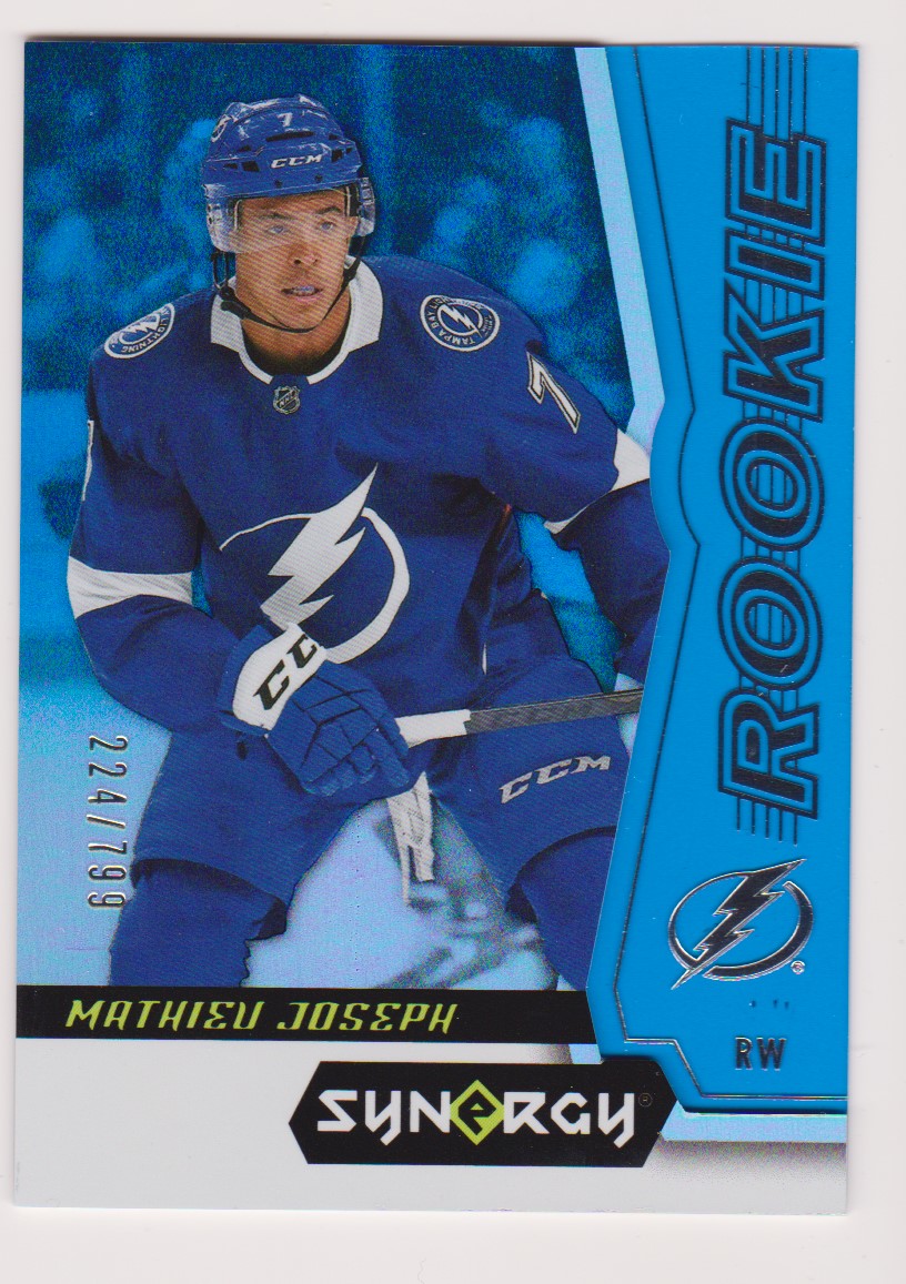 2018-19 Synergy Blue #49 Mathieu Joseph 224/799 (image for) 2018-19 Synergy Blue #49 Mathieu Joseph 224/799